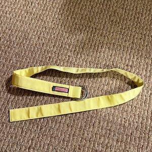 Vineyard Vines yellow ribbon belt
